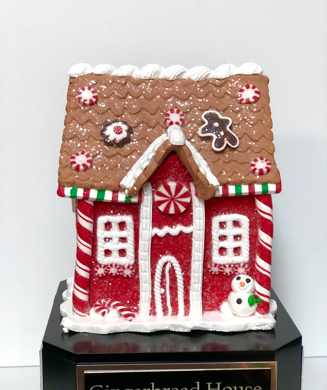Gingerbread House Trophy Perpetual Christmas Cookie Decorating Bake Off Ugly Sweater Trophy Christmas Holiday Party Christmas Decor