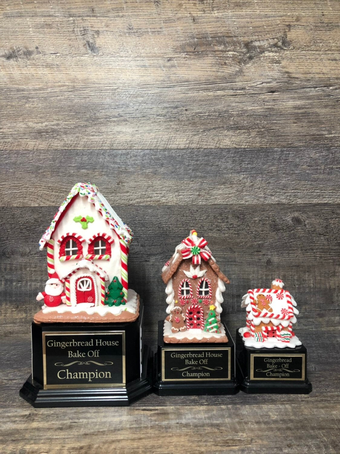 XL Gingerbread House Trophy Perpetual Cookie Bake Off Ugly Sweater Trophy Contest Winner Christmas Holiday Party Cookie Christmas Decor