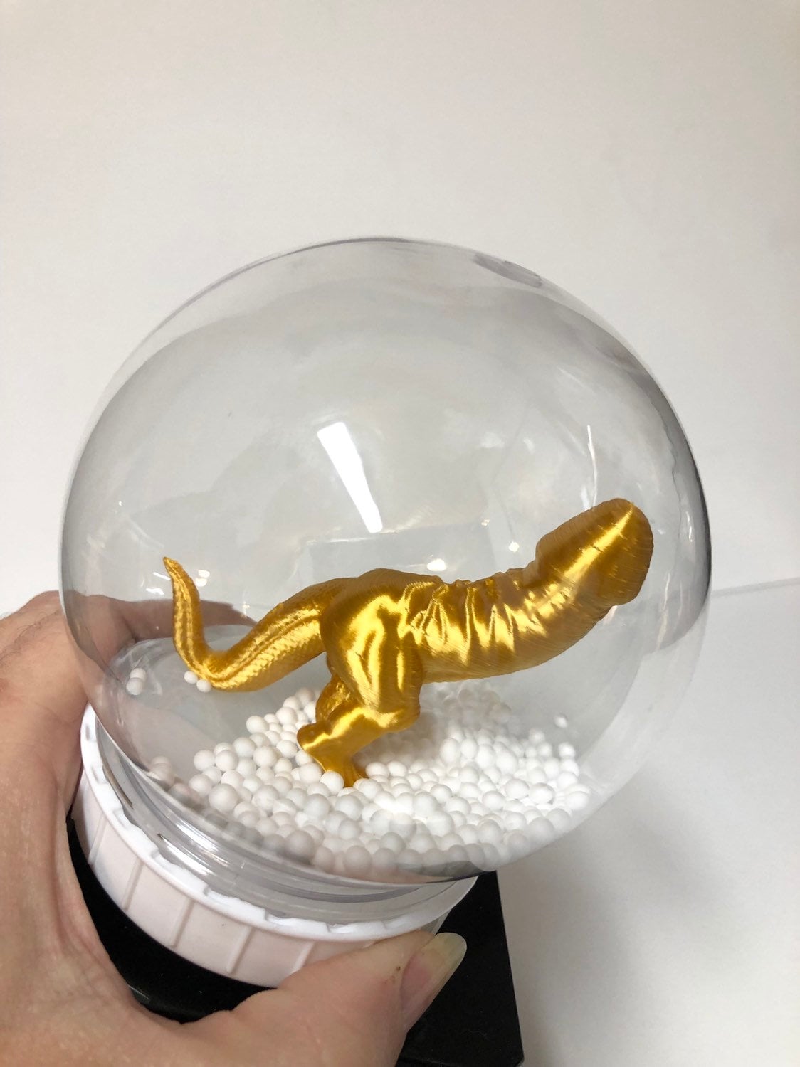 Dickasaurus Funny Trophy Snow Globe Adult Humor Award You're A Dick Christmas Gag Gift LOSER Trophy FFL Last Place Fantasy Penis Funny