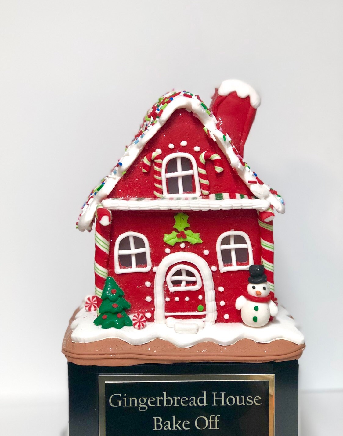 XL Gingerbread House Trophy Perpetual Christmas Cookie Decorating Bake Off Ugly Sweater Trophy Christmas Holiday Party Christmas Decor