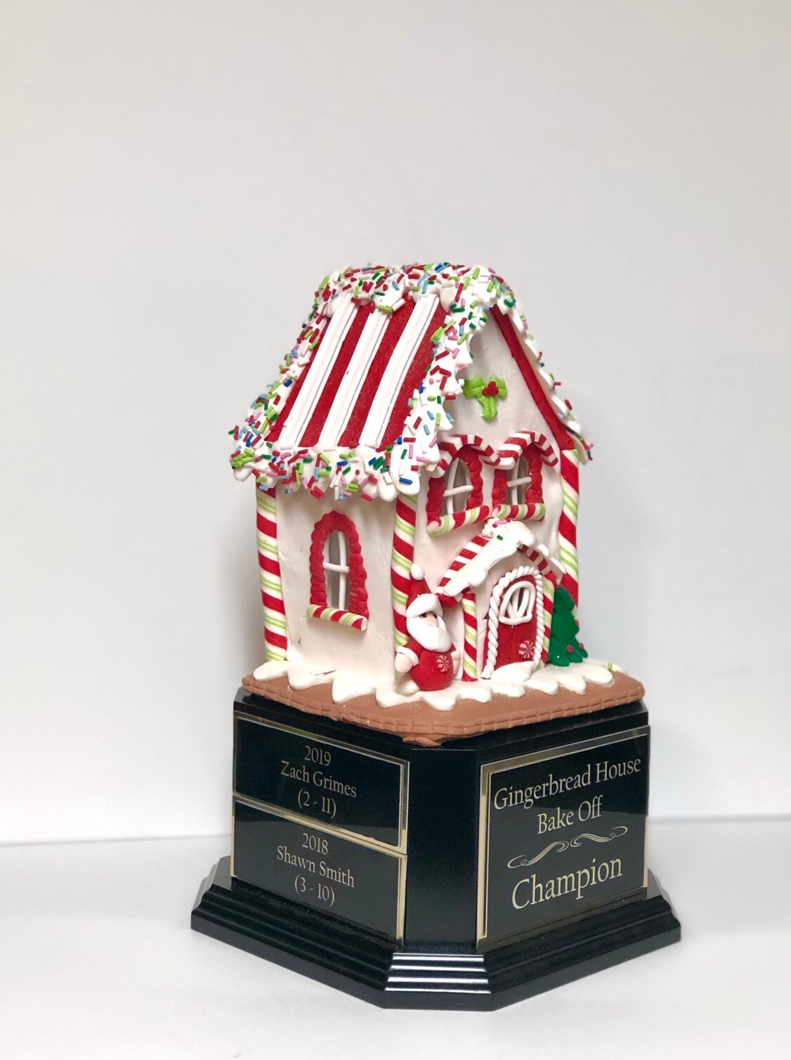 XL Gingerbread House Trophy Perpetual Cookie Bake Off Ugly Sweater Trophy Contest Winner Christmas Holiday Party Cookie Christmas Decor