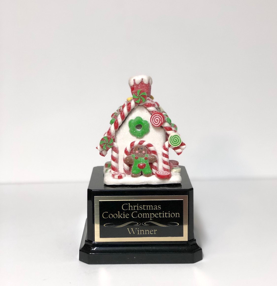 Gingerbread House Trophy Cookie Decorating Bake Off Trophy Ugly Sweater Trophy  Christmas Cookie Gingerbread Man Christmas Decor