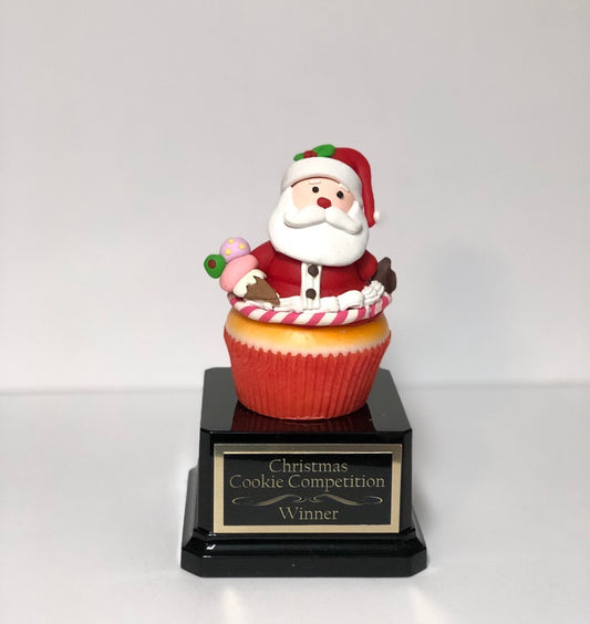 Gingerbread House Trophy Cookie Decorating Bake Off Trophy Ugly Sweater Trophy Best Dessert Cupcake Santa Christmas Trophy Christmas Decor