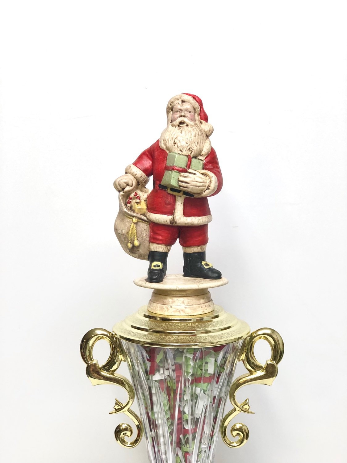 Family Christmas Trivia Night Trophy Gingerbread Decorating Cookie Bake Off Trophy Ugly Sweater Contest Trophy Santa Christmas Decor