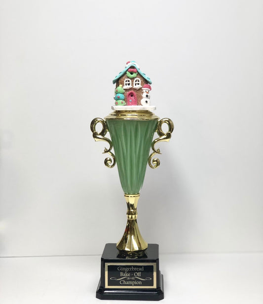 Gingerbread House Trophy Cookie Bake Off Competition Trophy Ugliest Ugly Sweater Contest Christmas Award Christmas Decor Holiday Decor