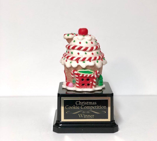 Gingerbread House Cookie Bake Off Trophy Ugly Sweater Trophy Snowman Round Cupcake Christmas Cookie Gingerbread Man Christmas Decor