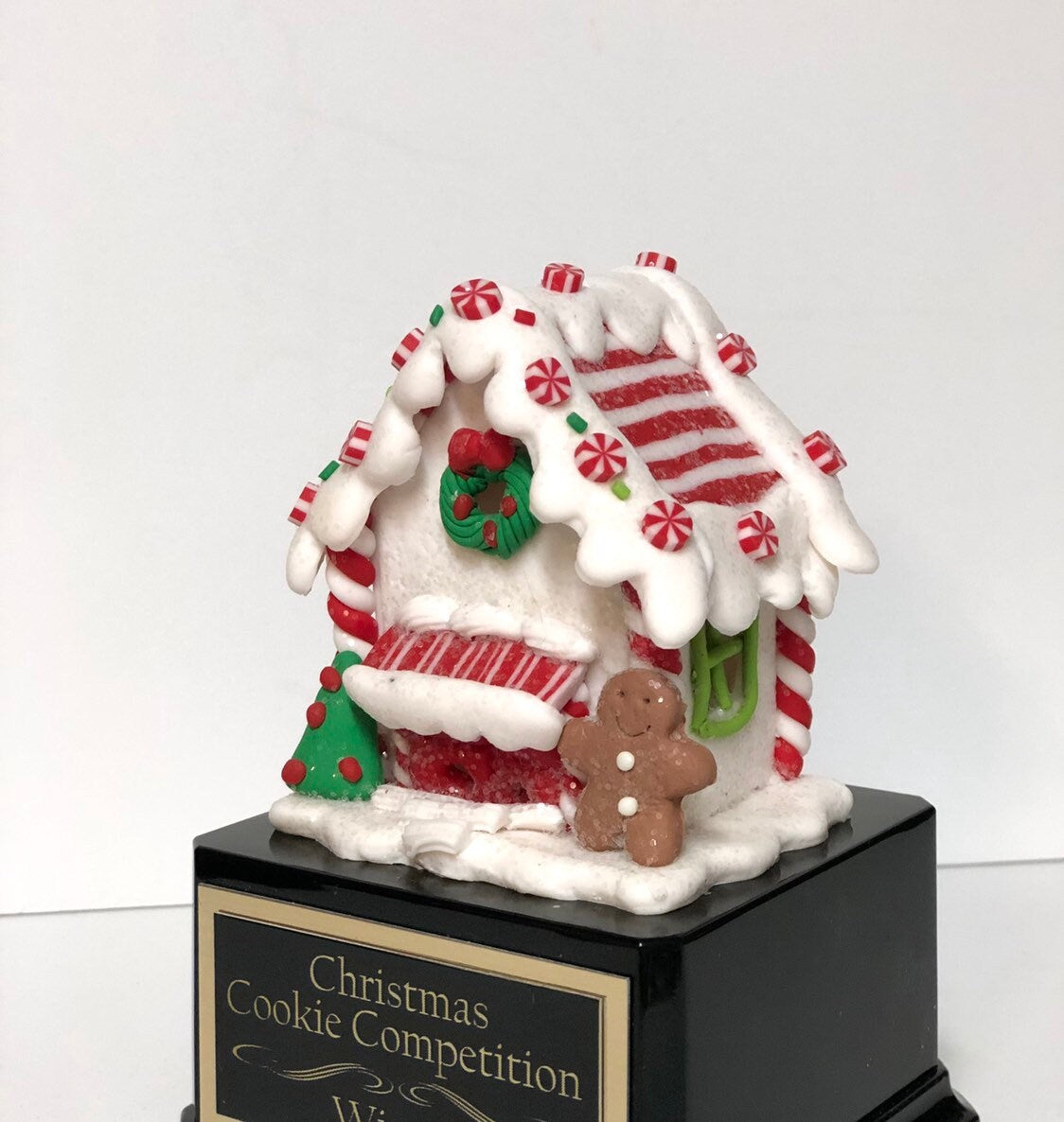 Gingerbread House Cookie Decorating Bake Off Trophy Ugly Sweater Trophy Gingerbread Man Christmas Cookie Gingerbread Man Christmas Decor