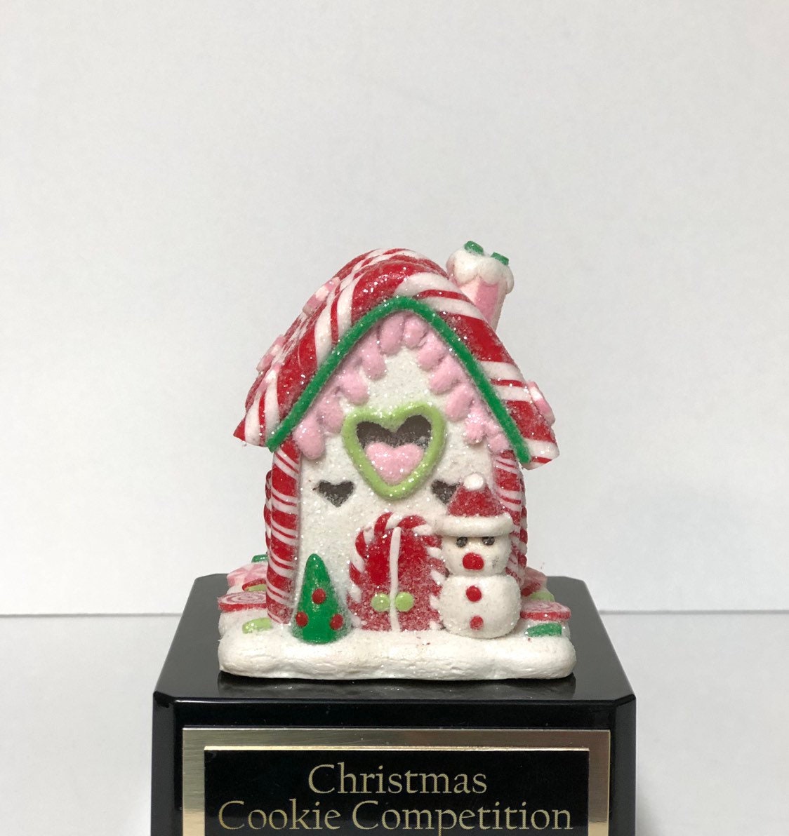Gingerbread House Cookie Decorating Bake Off Trophy Ugly Sweater Trophy Pink House Snowman Christmas Cookie Gingerbread Man Christmas Decor