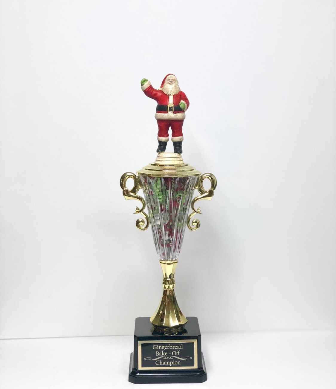 Ugly Sweater Contest Trophy Santa Family Christmas Party Trivia Night Trophy Gingerbread Decorating or Cookie Bake Off Christmas Decor
