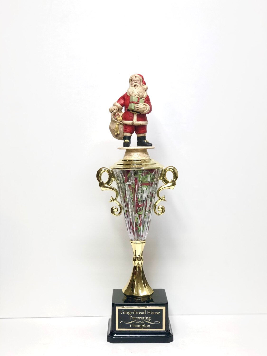 Christmas Santa Trophy Trivia Night Trophy Gingerbread Decorating Cookie Bake Off Trophy Ugly Sweater Contest Trophy Santa Christmas Decor
