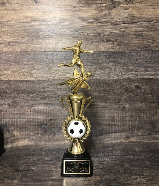 Soccer Trophy Fantasy Soccer Football Trophy Champion Winner Fantasy League Custom Trophy Team Sports Award Free Engraving