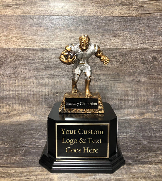 Fantasy Football Trophy FFL Monster Trophy 6 or 12 Perpetual Trophy League Winner Fantasy Football League Championship Award Trophy