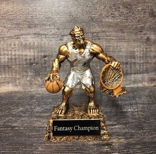 Fantasy Basketball Beast Trophy Custom Basketball Madness Trophy Custom Fantasy Bracket Winner Trophy Winner League Champion Champ Award