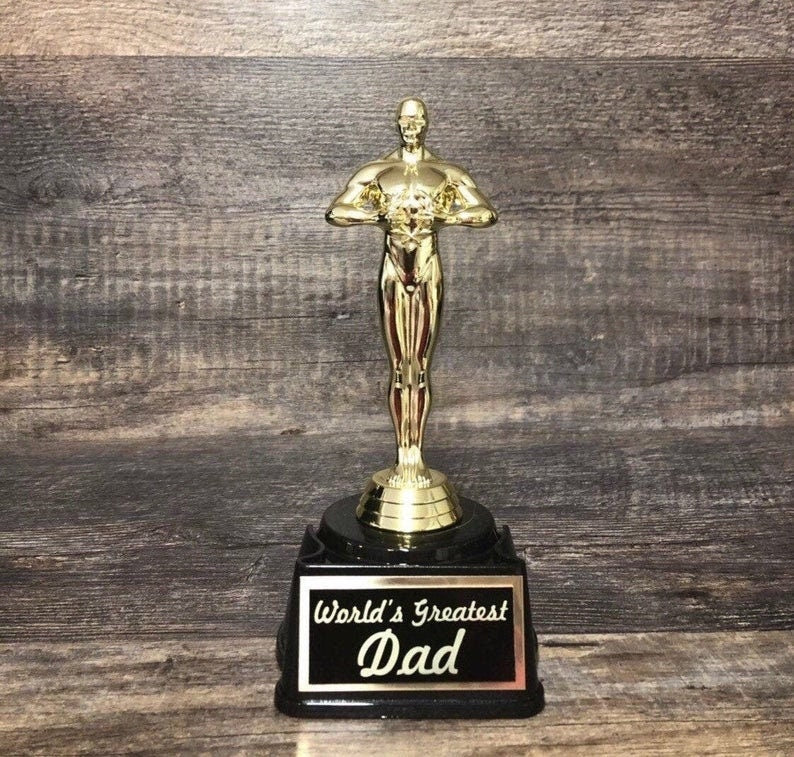 World's Greatest Dad Father's Day Gift Dad Gift Custom Trophy Gag Gift Victory Award Personalized Gift Appreciation Award Achievement Award