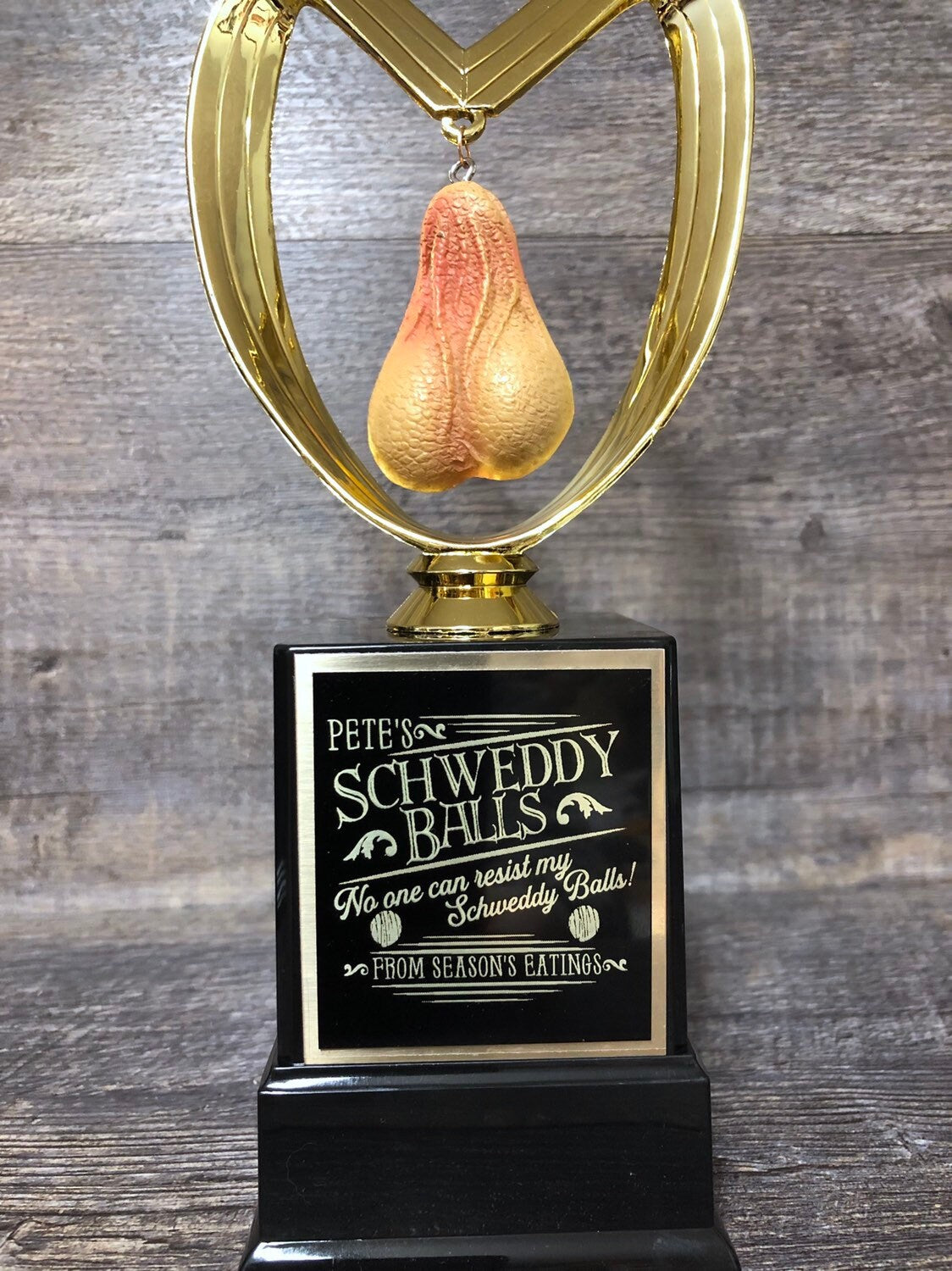 Testicles Balls Trophy Funny Birthday Gift Bachelor Bachelorette Gag Gift Adult Humor Penis