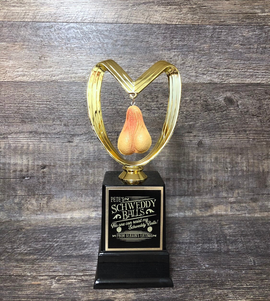 Testicles Balls Trophy Funny Birthday Gift Bachelor Bachelorette Gag Gift Adult Humor Penis