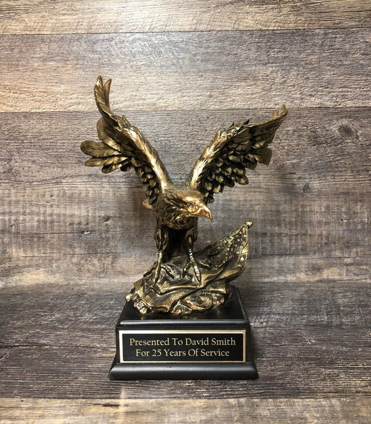 Eagle Trophy Sculpture Retirement Achievement Award Victory Trophy Years Of Service Military Thank You Gift Appreciation Award Top Sales