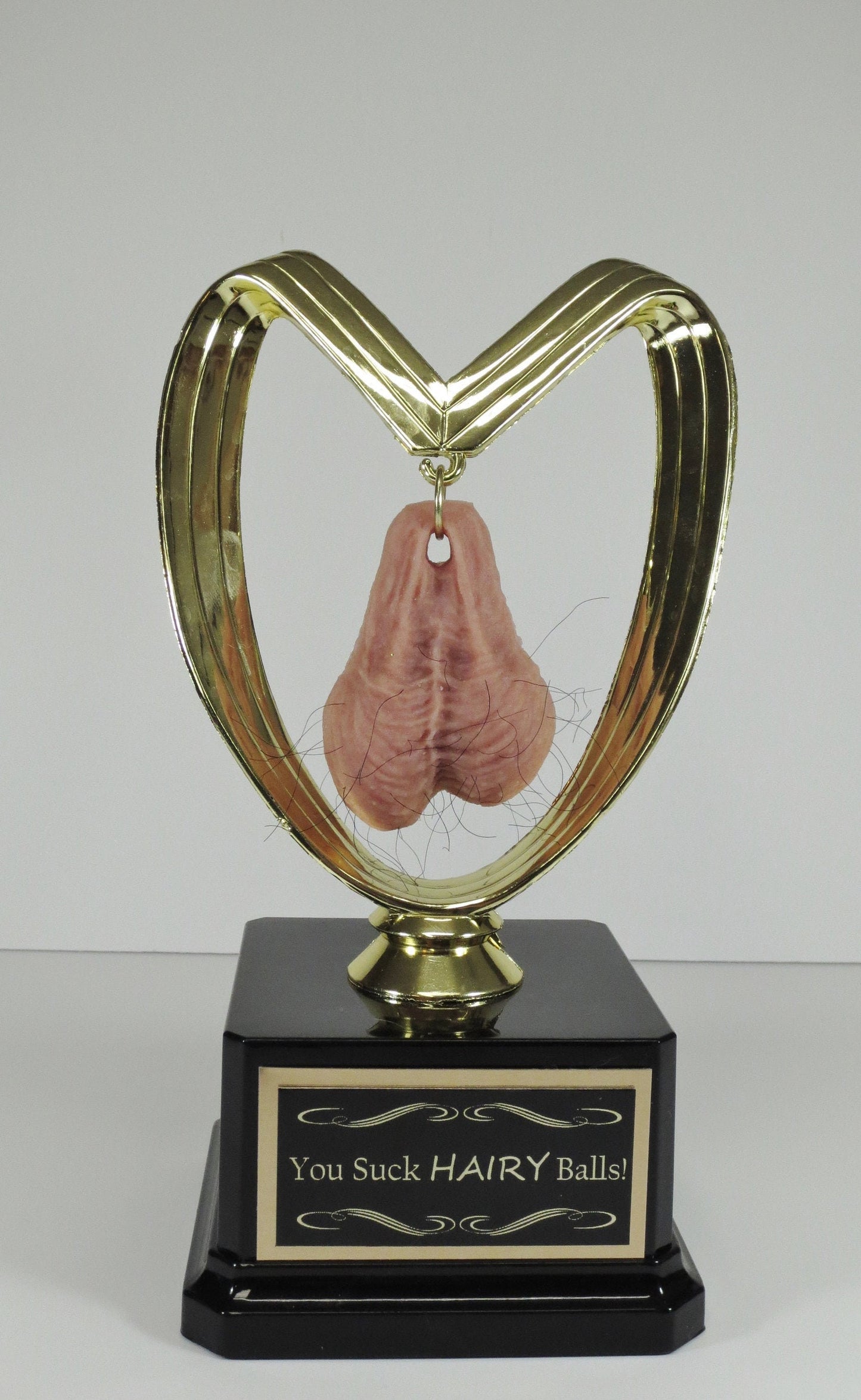 You Suck HAIRY Balls Funny Trophy Loser Trophy Last Place Trophy You've Got Balls Adult Humor Gag Gift Testicle Birthday Personalized Gift