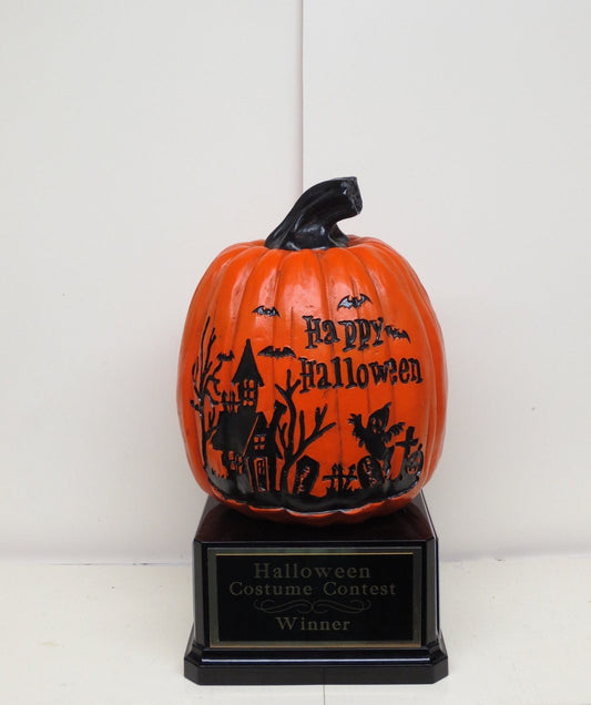 Halloween Trophy Trophies Best Costume Contest Pumpkin Carving Contest Scariest Costume Best Couple Jack O Lantern Halloween Decor