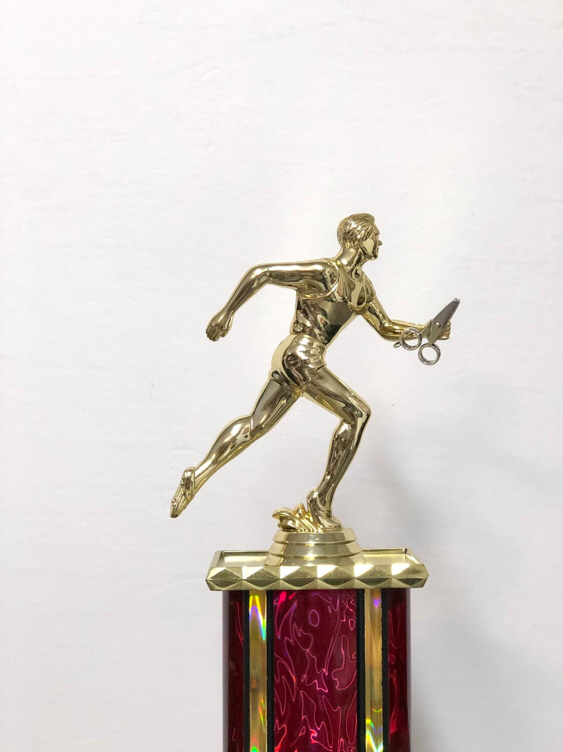 Successfully Runs With Scissors Funny Trophy Gag Gift For Runner Jogger Track Birthday Gift Achievement Award Adult Humor Secret Santa Gift