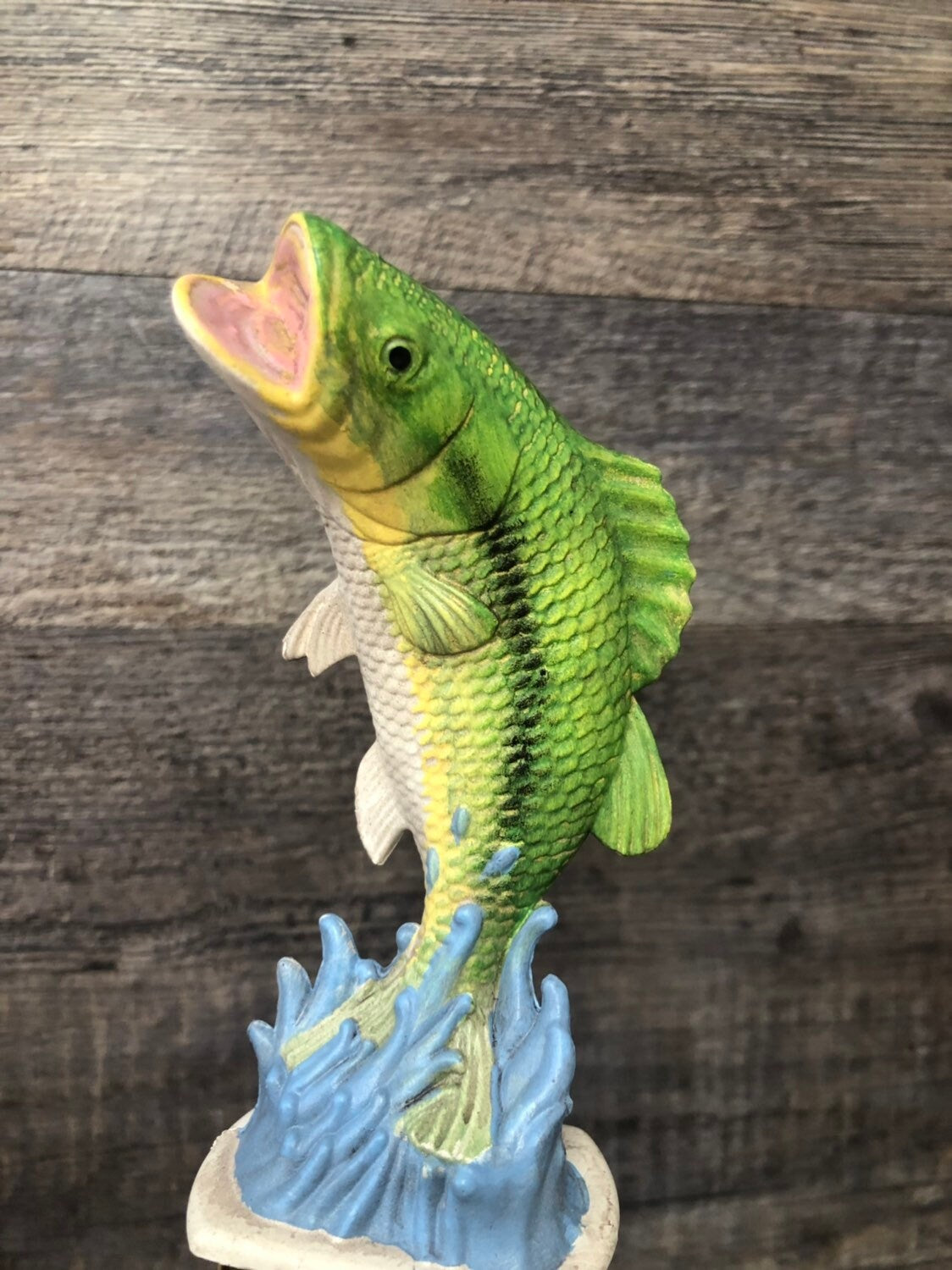 Fishing Trophy Bass Trophy Tournament Fishing Derby Award Biggest Bass HAND PAINTED Master Baiter Trophy Funny Gag Gift Perch Fish Trophy