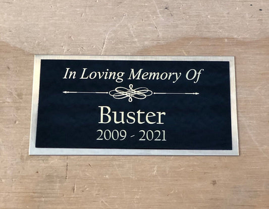 Custom Engraved Plate Name Plate Dog Urn Cremation Cat Urn Pet Urn In Loving Memory Engraved Plate Name Plaque Name Plate Memorial Plaque