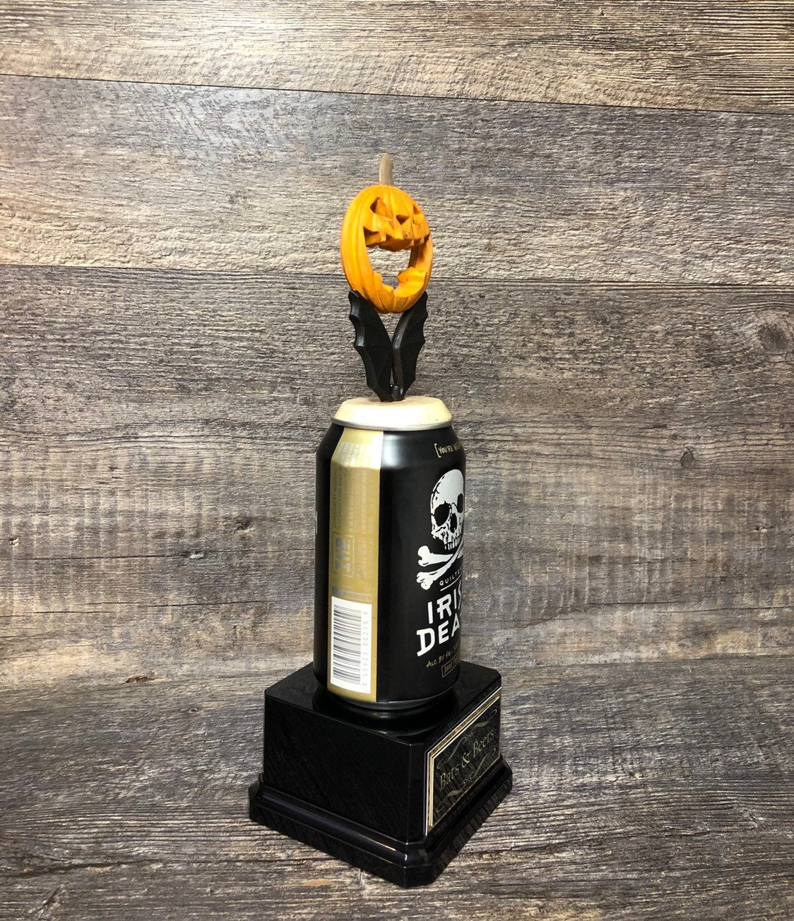 Halloween Trophy Bats & Beer Funny Trophy Best Scariest Costume Contest Drinking Games Adult Humor Gag Gift Pumpkin Carving Beer Drinker