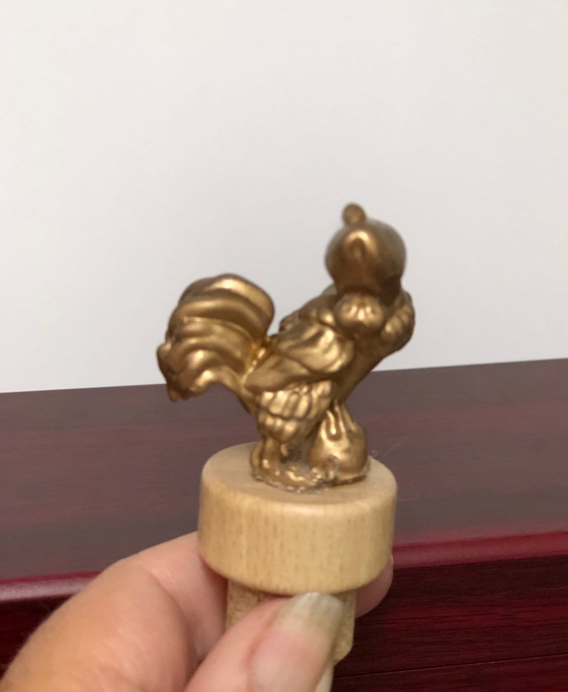 Golden COCK ROOSTER Wine Stopper Funny Adult Humor Cock & Balls Gag Gift Novelty Bottle Wine Cork Wine Stopper Wine Lover Birthday Gift