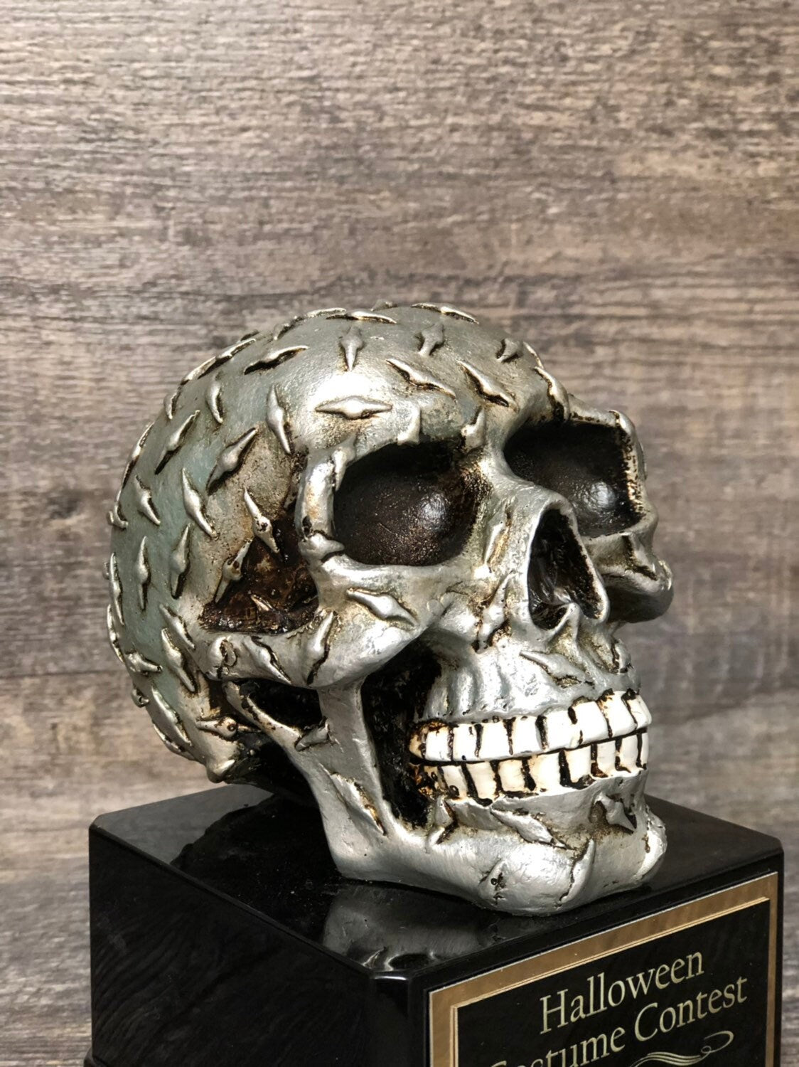 Halloween Trophy Skull Diamond Tread Costume Contest Winner Scariest Costume Pumpkin Carving Halloween Decor Dia De Los Muertos