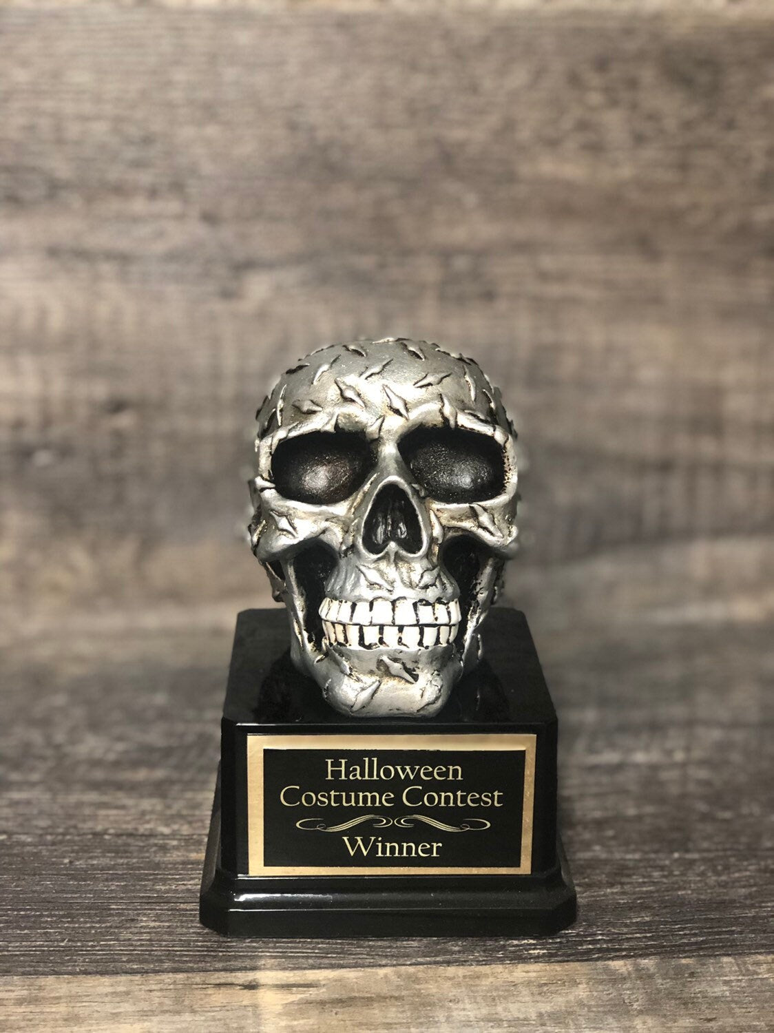 Halloween Trophy Skull Diamond Tread Costume Contest Winner Scariest Costume Pumpkin Carving Halloween Decor Dia De Los Muertos