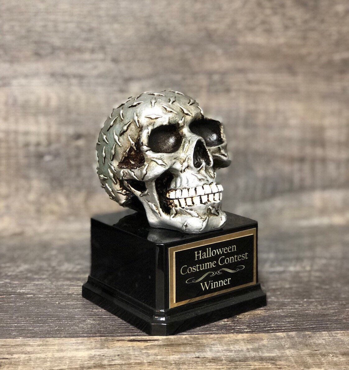 Halloween Trophy Skull Diamond Tread Costume Contest Winner Scariest Costume Pumpkin Carving Halloween Decor Dia De Los Muertos