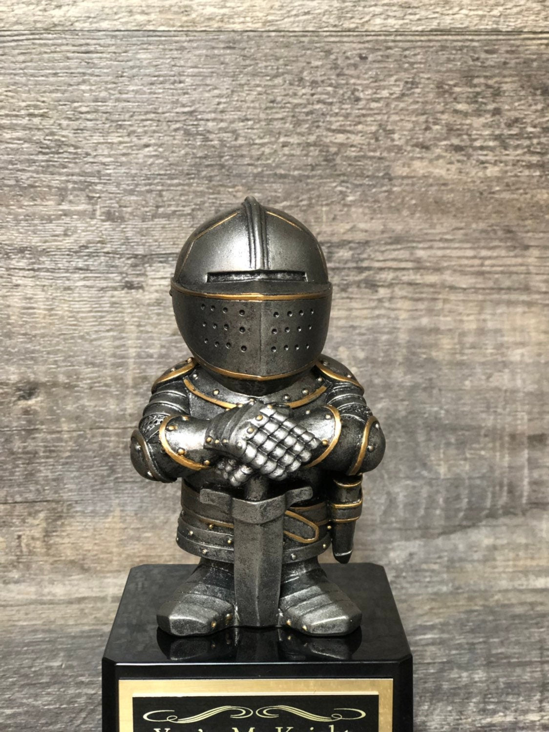 Valentine’s Day Funny Trophy Best Boyfriend Award Knight In Shining Armor Best Dad Award Gag Gift Valiant Effort Award Adult Humor