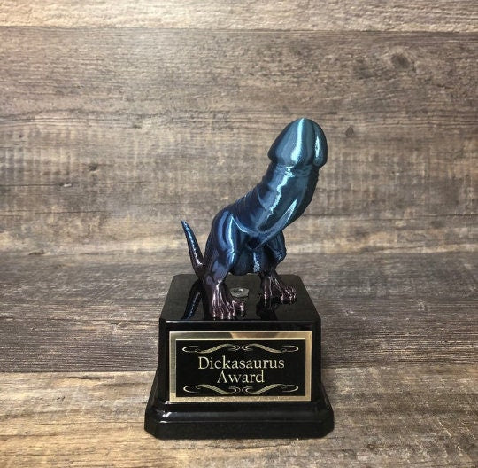 Golf Tournament Trophy Dickasaurus Golf Trophy Mature Award LOSER Last Place Over Par Funny Penis Trophy Gag Gift You're A Dick Guys Weekend