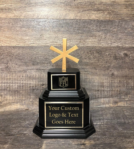 FFL Golden Asterisk Trophy Fantasy Football Crazy Year Unique Trophy Funny Award Perpetual Trophy Last Place Champion Award