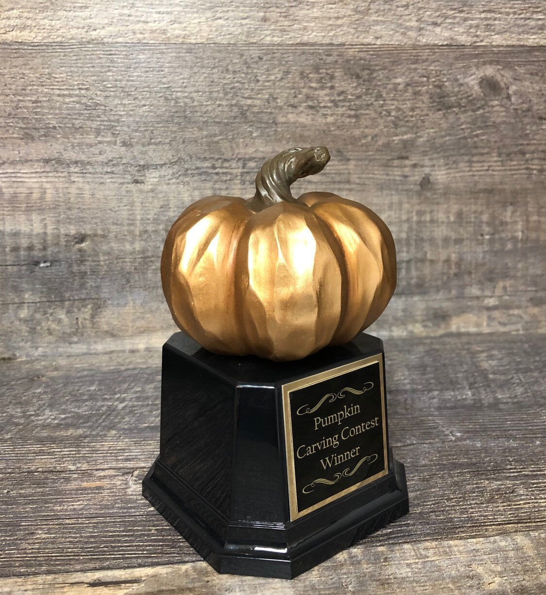 Halloween Trophy Gold Pumpkin Carving Contest Jack O Lantern Trophy or Best Costume Contest Prize Pumpkin Halloween Decor Halloween Trophies