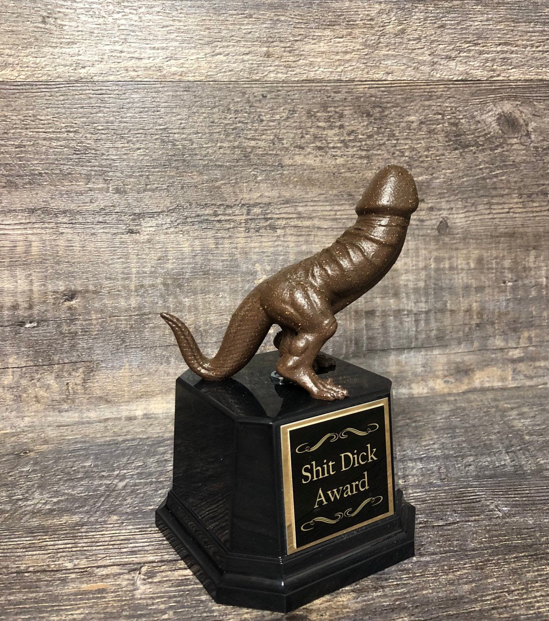 Fantasy Football Loser Funny Trophy Shit Dick Award Full Of Shit LOSER Trophy Sacko Award FFL Last Place Fantasy Party Pooper Funny Award