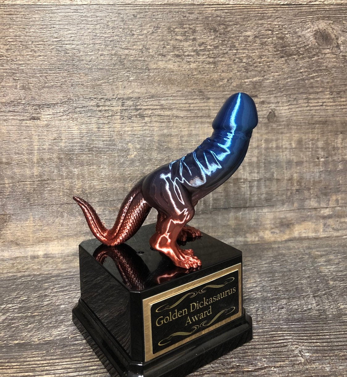 FFL Loser Trophy Funny Fantasy Football LOSER Trophy FFL Trophy Sacko Trophy Award Adult Humor Gag Gift Dickhead Penis Funny Dinosaur Award