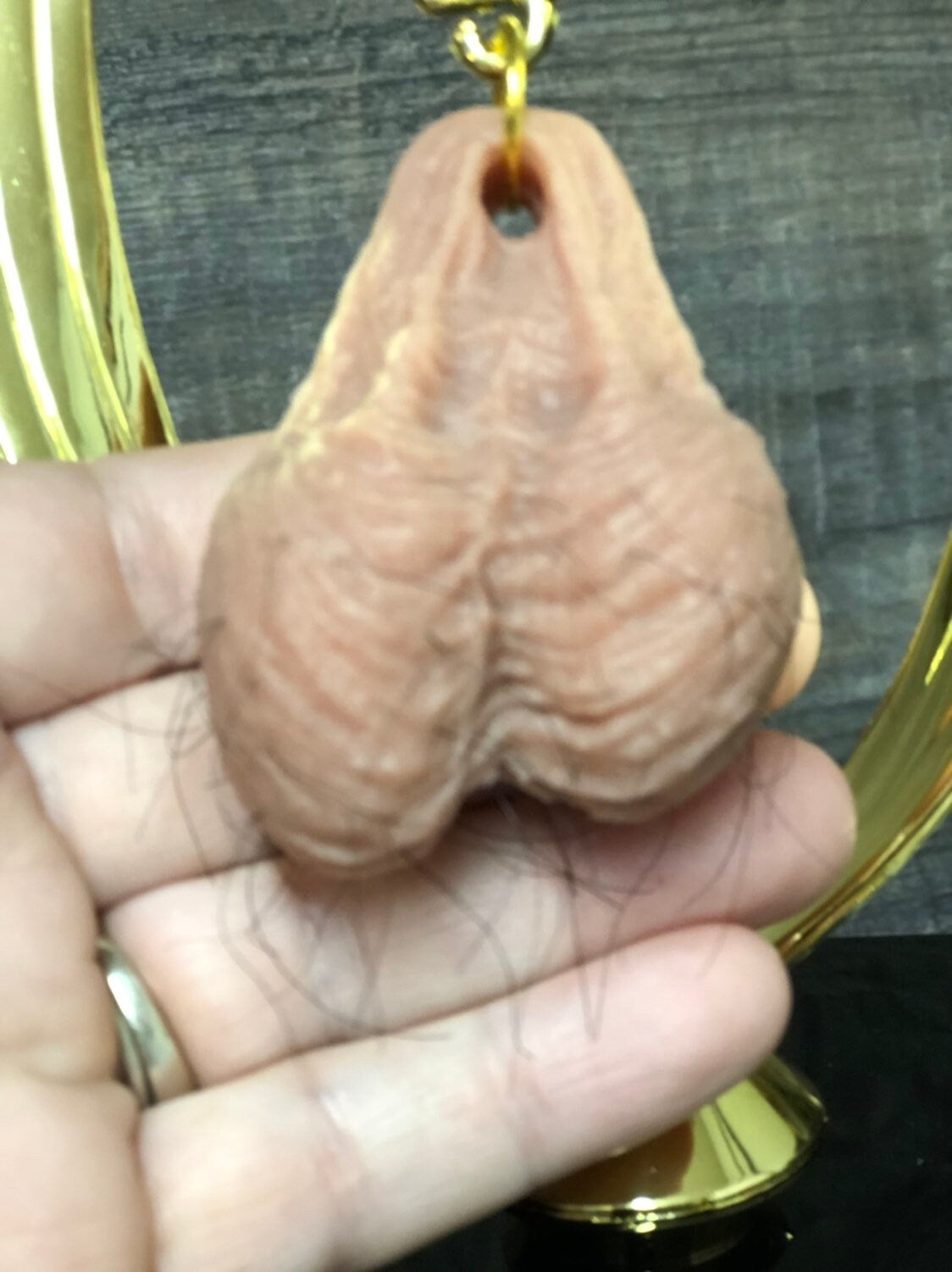 HAIRY BALLS All N' All You're Just Another Pube On The Ball Funny Trophy You Suck Loser Trophy FFL Sacko Adult Humor Gag Gift Testicle