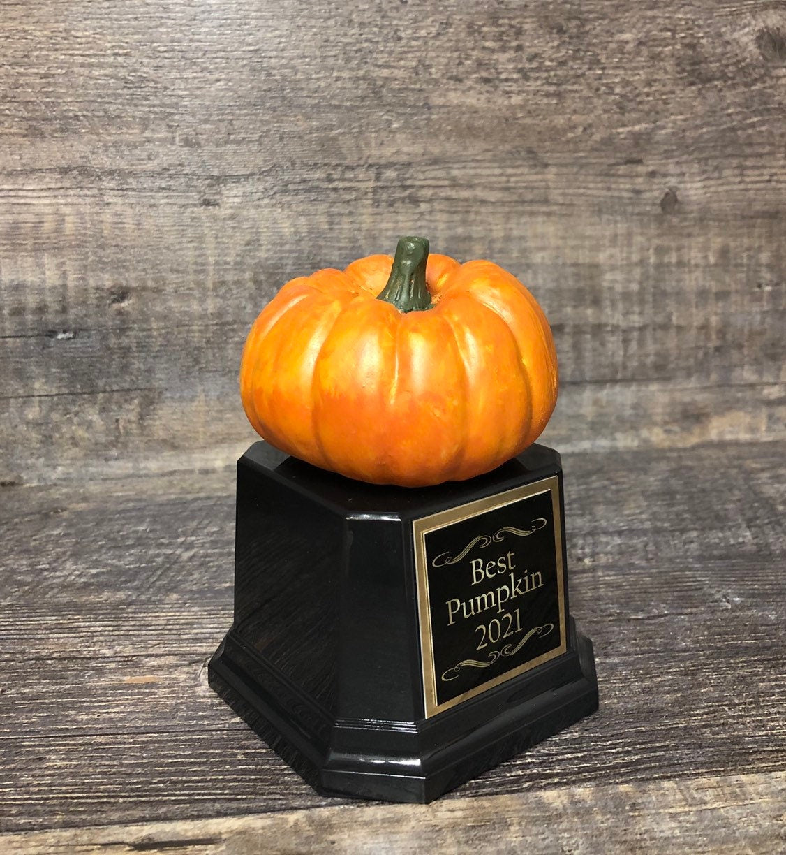 Halloween Trophy Trophies Costume Contest Winner Mini Pumpkin Carving Contest Jack O Lantern Trophy Trunk or Treat Elegant Glitter
