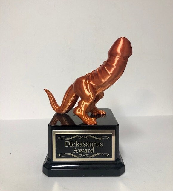 Halloween Trophy Orange Dickasaurus Award Worst Costume Contest Trophy Loser Least Effort Dia De Los Muertos Halloween Decor