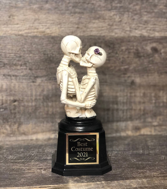 Halloween Trophy Couple Costume Contest Winner Skeleton Casket Trophy Dia De Los Muertos Winner Couples Trophies Halloween Decor Skull