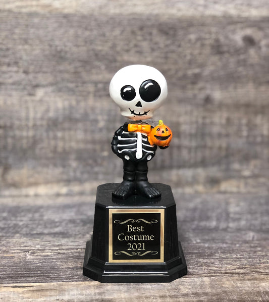 Halloween Trophy Dia De Los Muertos Day of the Dead Halloween Skeleton Trophy Bobble Costume Contest Winner Best Costume Scariest Costume