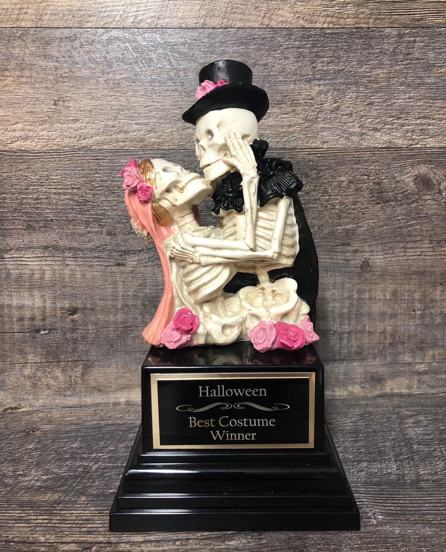 Halloween Trophy Best Couple Costume Contest Winner Skeleton Trophy Dia De Los Muertos Winner Couples Trophies Halloween Decor Skull