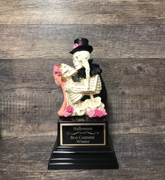 Halloween Trophy Best Couple Costume Contest Winner Skeleton Trophy Dia De Los Muertos Winner Couples Trophies Halloween Decor Skull
