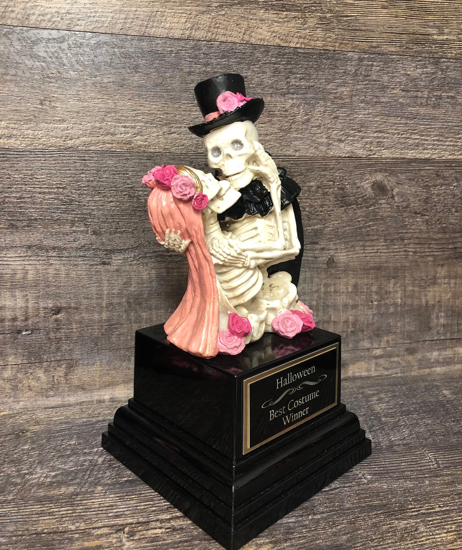 Halloween Trophy Best Couple Costume Contest Winner Skeleton Trophy Dia De Los Muertos Winner Couples Trophies Halloween Decor Skull