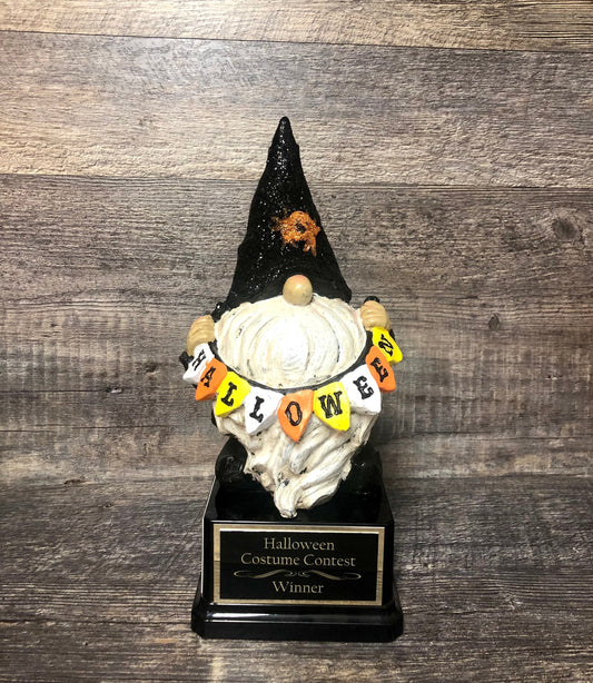 Halloween Trophy Gnome Doll Costume Contest Winner Trophies Vintage Halloween Decor Pumpkin Carving Contest Scary Costume Trunk Or Treat