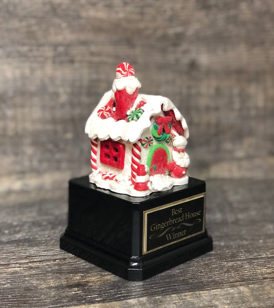 Gingerbread House Trophy Cookie Bake Off Trophy Ugly Sweater Trophy Santa Claus Christmas Cookie Gingerbread Man Christmas Decor