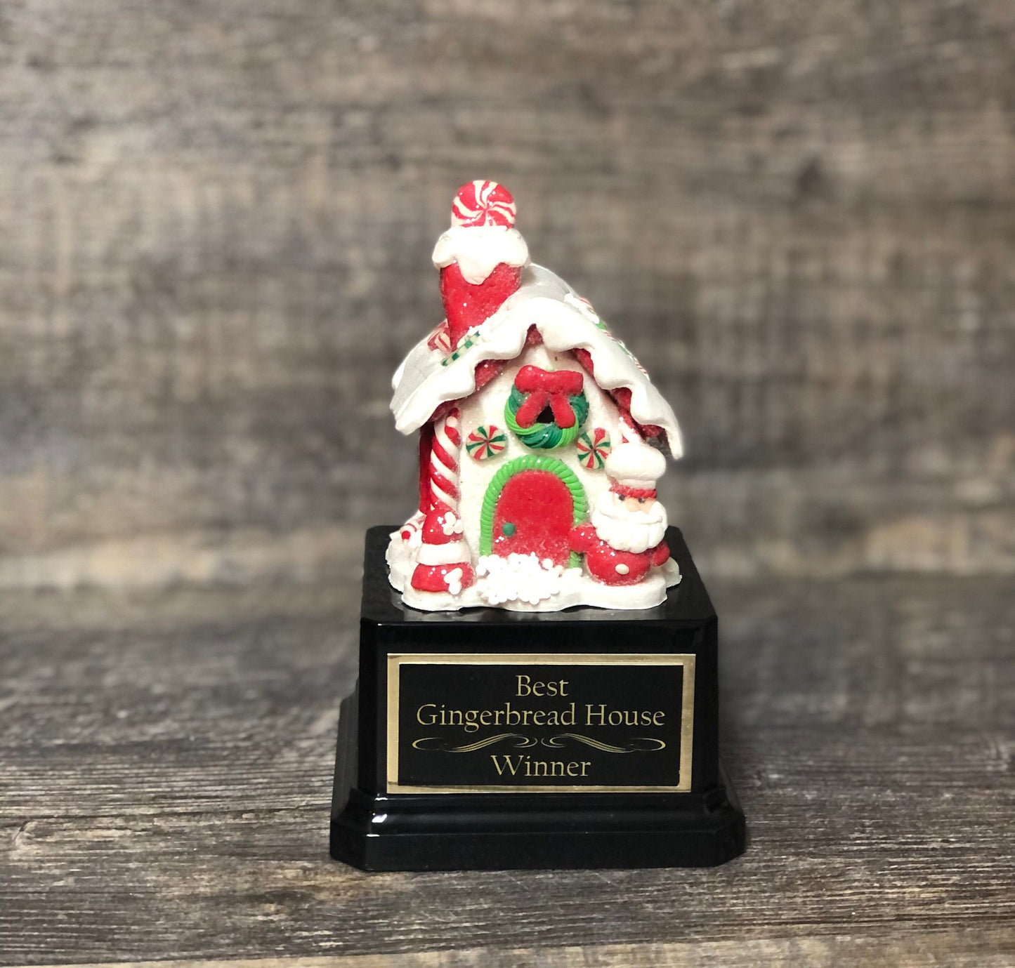 Gingerbread House Trophy Cookie Bake Off Trophy Ugly Sweater Trophy Santa Claus Christmas Cookie Gingerbread Man Christmas Decor