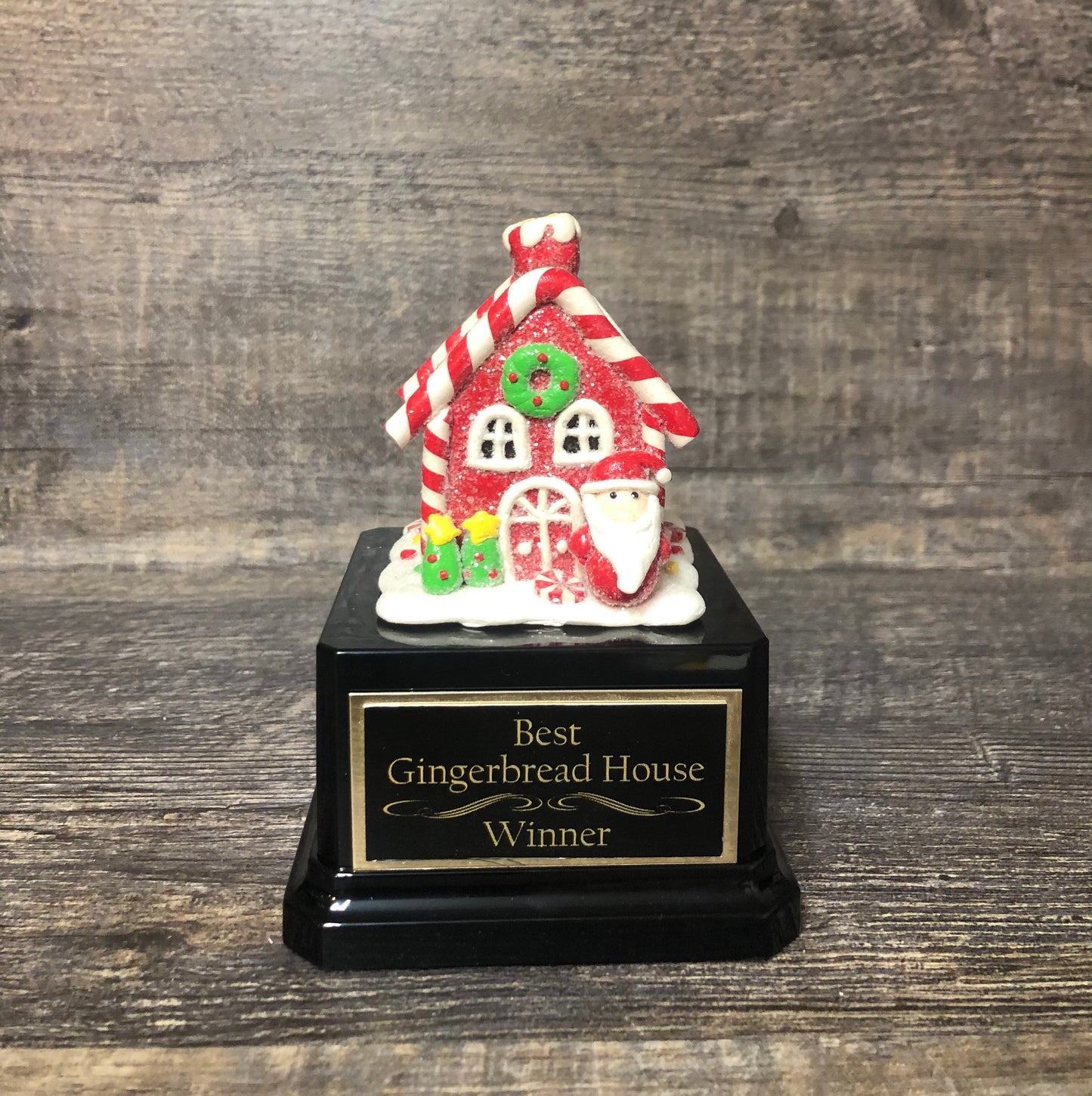 Gingerbread House Cookie Bake Off Trophy Ugly Sweater Trophy Contest Award Winner Christmas Cookie Decorating Holiday Party Santa Decor