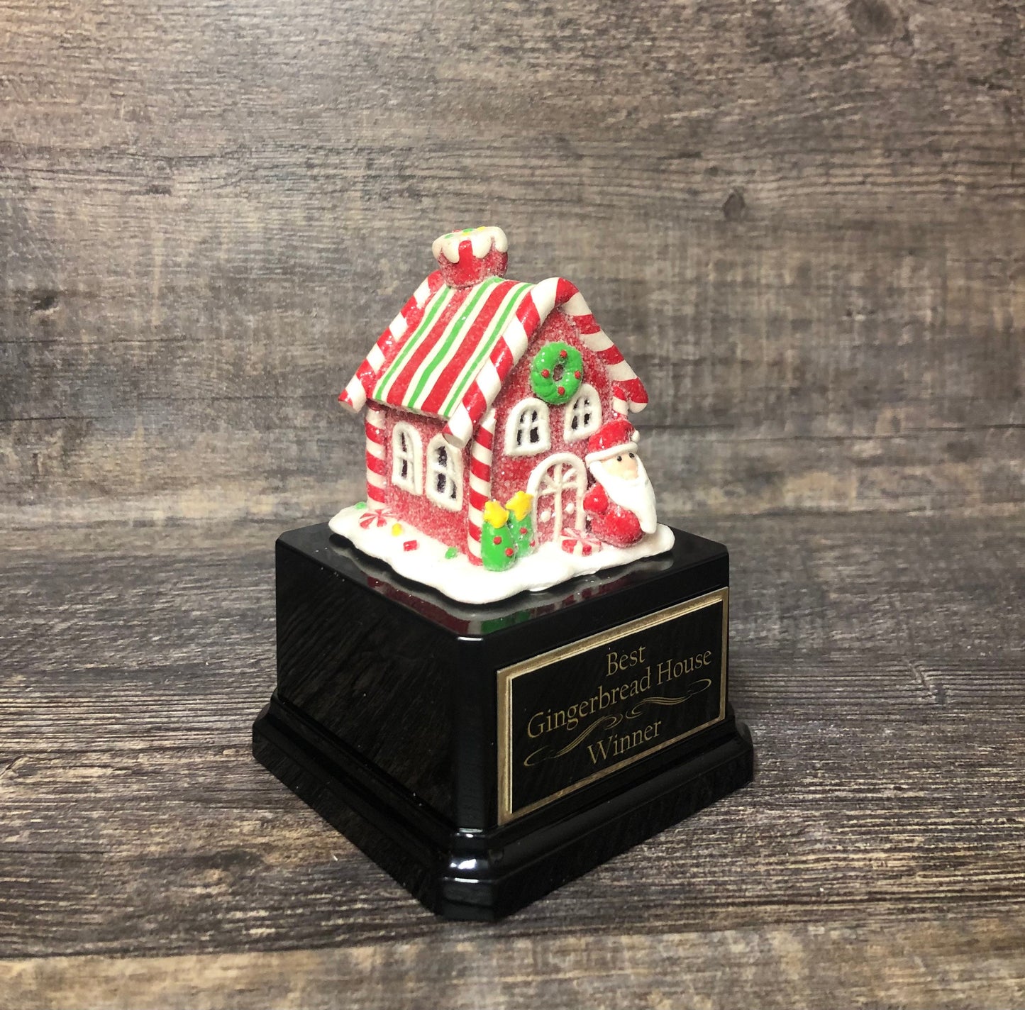 Gingerbread House Cookie Bake Off Trophy Ugly Sweater Trophy Contest Award Winner Christmas Cookie Decorating Holiday Party Santa Decor